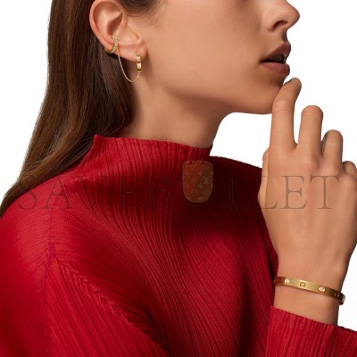 CARTIER LOVE SINGLE EARRINGS, MULTIWEAR, HALF-PAVED N8515243